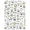 Nuevos en Stock Venta al por Mayor Pegatinas para Uñas Serie 3D en Relieve Ins Lindos Dibujos Animados Adhesivas Calcomanías para Uñas Graffiti