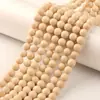 Cuentas DIY Multimaterial Piedra Natural Cuentas Sueltas Piedra Blanca Pino Africano Piedra de Mapa Pulsera Accesorios de Cuentas Redondas Venta al por Mayor