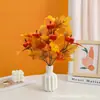 Flores Artificiales, Arreglos de Flores de Girasol, Calabazas, Hojas de Arce, Bayas Rojas, Ramos de Decoración para Sala de Estar, Accesorios de Halloween, Decoraciones para el Hogar