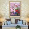Fábrica de Bordado de Fitas Oujin Nianhua Impressão colorida direta Pintura de parede pendurada Fragrância de flor sonho tonto decoração da sala de estar entrada do quarto