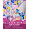Conjunto de Balões de Aniversário Infantil para Crianças de 1 a 5 Anos, Suprimentos de Decoração para Cena de Festa, Conjunto Completo para Meninos e Meninas