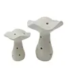 Adornos de Hongo de Cerámica Blanca Más Vendidos para Comercio Exterior, Disponibles en Varios Tamaños, Huecos y Translúcidos, Decoraciones Creativas Multifuncionales para el Hogar