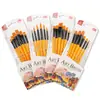Set de pinceles de madera con cerdas de nylon de 6 piezas para principiantes, pinceles para acuarela, materiales de arte, set de pinceles para pintura al óleo