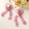 Temperamento coreano borla de cristal borde quemado flor de malla diy hechos a mano accesorios para el cabello pendientes accesorios para ropa accesorios al por mayor