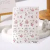 Manicura de rosa Año Nuevo Japonés dragón de leche de la suerte concubina noble pegatinas para uñas relieve celebridad de Internet nueva decoración de pegatinas para uñas