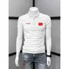 Nueva Camisa Polo de Negocios de Verano para Hombre, Camisa de Golf de Gama Alta de Secado Rápido, Top Casual con Cuello mao, Ropa de Trabajo Moderna
