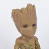 Maceta Árbol Hombre Groot Edición de Bolsillo Pequeño Hombre Árbol Bebé Guardián de la Galaxia Madera Brasileña Hecha a Mano Adornos de Plantas en Maceta
