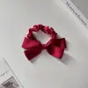 Nuevo Scrunchie con Lazo de Cinta Lindo para Cola de Caballo Pasador de Pelo Coreano Simple Accesorio para el Cabello Adorno de Pelo de Gama Alta Flor para el Cabello