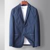 Traje Casual para Hombre 2025 Primavera y Otoño Nuevo Color Puro Ligero y Sin Planchado Traje Individual Chaqueta de Traje de Negocios de Lujo Joven