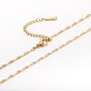 Collar de Acero Inoxidable Chapado en Oro de 18K al Vacío con Cadena de Perlas Cuadradas, Cadena en Forma de O, Cadena de Labios, Cadena de Acero Titanio DIY, Moderno