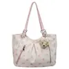 Bolso de lunares de diseño nicho estilo coreano para mujer, nuevo bolso tote casual de gran capacidad 2026, bolso de hombro para mujer para el trabajo