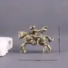 Latón Puro Mulan, la Heroína Que Reemplazó a su Padre en el Ejército, Objetos Antiguos Sólidos Retro para Decorar Artesanías de Escritorio Adornos