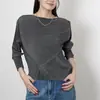 Camiseta de Manga Larga Miyake para Mujer, Nuevo Estilo Primavera 2026, Diseño Artístico de Pliegues Irregulares, Top de Nicho para Mujer
