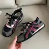 Zapatos de Plataforma con Bloques de Color Retro con Cordones para Mujer, Malla Transpirable, Novedades Primavera/Otoño 2026, Versátiles, Suela Suave, Zapatos Deportivos Cómodos