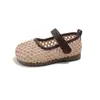 Zapatos de Princesa para Niños, Sandalias con Lazo para Niñas, Zapatos de Malla Finos Huecos Transpirables para Interior para Bebés, Mocasines Suaves para Exteriores