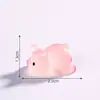 Micro Paisagem Luminous Desenho Animado Rosa Fosco Porco Mengli Decorações DIY Acessórios para Pendurar Pequenos Enfeites de Mesa