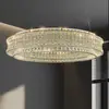 Lustre de Cristal de Luxo Leve Italiano para Sala de Estar Simples de Alto Padrão para Villa Sala de Jantar Quarto Hall Lâmpada Principal 2024 Novo