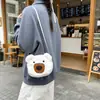 Bolsa de Boneca Novo Estilo, Bolsa Transversal de Urso de Pelúcia, Bolsa Pequena Fofa para Mulheres, Mini Bolsa Peluda, Bolsa de Urso de Desenho Animado, Bolsa de Mão