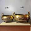 Quemador de incienso de latón Quemador de incienso de cobre Quemador Zen Xuande para el hogar Quemador de incienso de sándalo Quemador de aromaterapia de loto antiguo