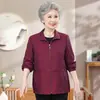 Ropa Nueva de Otoño 2026 para Mujeres de Talla Grande de Edad Media y Mayores, Chaqueta Holgada para Abuela de 70 Años, Top de Primavera y Otoño