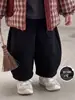 Conjunto de Ropa de Invierno para Niños Estilo Casual Chaqueta Acolchada Gruesa a Cuadros Súper Elegante Pantalones Casuales Versátiles Conjunto de Tres Piezas