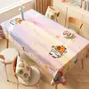 Mantel Infantil de Dibujos Animados Impermeable y a Prueba de Aceite, Sin Lavado, Nuevo Estilo 2026, Ambiente de Alta Gama, Mantel Rectangular para Mesa de Café