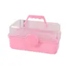 Caixa de ferramentas de arte, pincel, guache, caixa de armazenamento, caixa de pintura, caixa de remédios domésticos multifuncional, estojo de manicure portátil