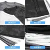 Traje Casual Tie-Dye para Hombre, Atuendo Elegante de Verano, Conjunto de Dos Piezas para Adolescentes, Conjunto Holgado de Pantalones Cortos de Manga Corta