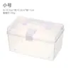 Caja transparente portátil para estudiantes, organizador de escritorio, botiquín casero, caja de herramientas para estudiantes de arte, tamaños grande y pequeño, diseño simple