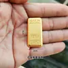 Sacudir sonido explosiones aleación imitación ORO oro lingotito de oro pequeño empresa nueva tienda casa nueva cornucopia sólido pequeños adornos de oro