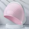 Gorro de baño de silicona con forma de gota de agua para hombre y mujer, venta al por mayor, para adultos, para el cuidado del cabello y las orejas