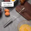 Batidor de Huevos Semiautomático de Acero Inoxidable Herramientas para Hornear Domésticas Prensa de Huevos para Crema Mezclador Manual Giratorio