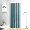 Cortina de puerta cortina divisoria cortina opaca instalación sin perforaciones un juego completo uso en dormitorio hogar divisor de habitación cortina cortavientos para aire acondicionado