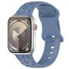 Correa para Apple Watch con estampado de leopardo de color liso y 8 hebillas, correa deportiva de silicona para Apple Watch