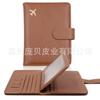 Soporte para Pasaporte de Amazon Bolsa para Guardar Documentos de Avión Anti-Robo Cepillo Cuero PU RFID Soporte para Boletos Bolsa para Documentos Listo en Stock