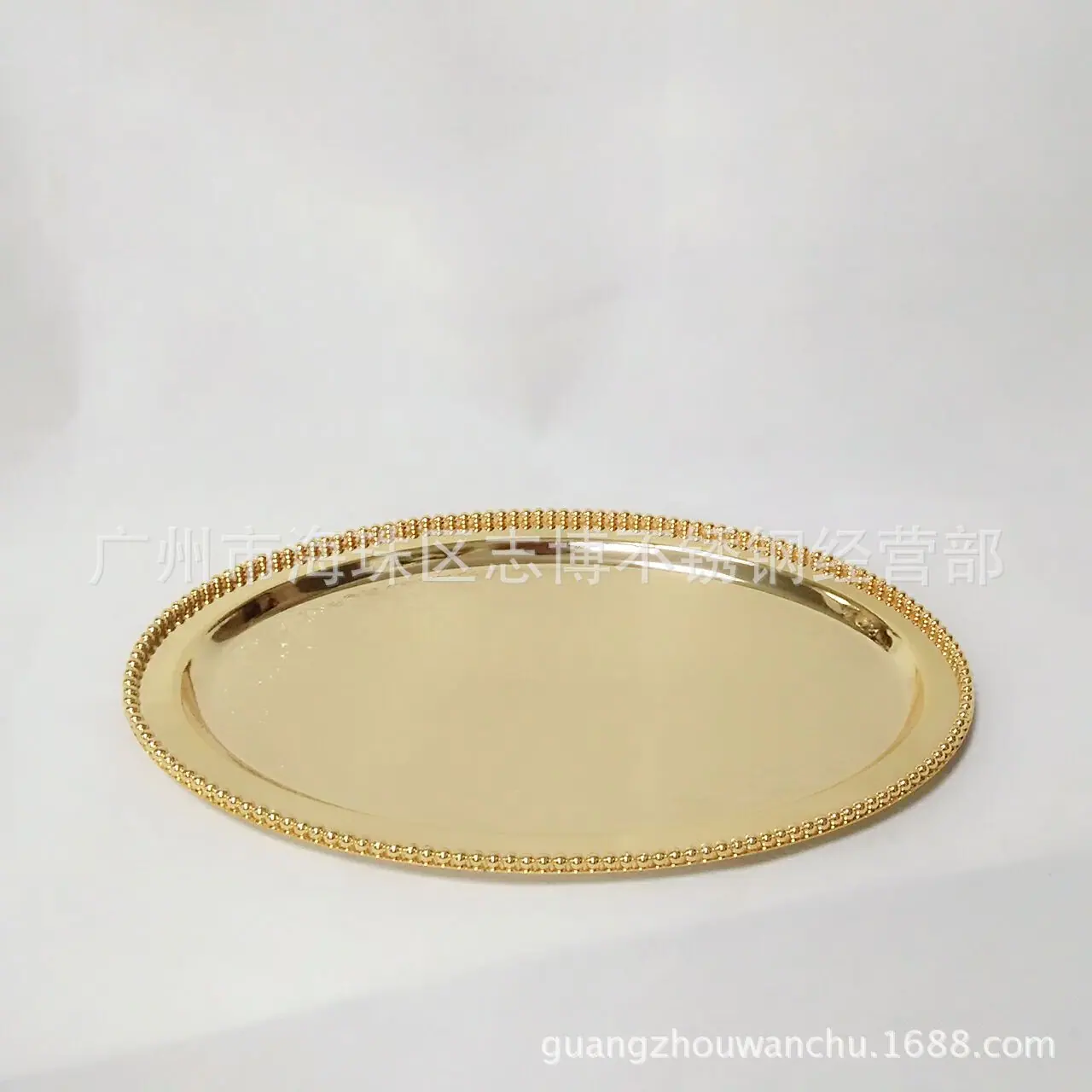 金色珠点盘单个