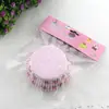 Lugar de fábrica 50 vasos de papel para pastel impresos utensilios para hornear a alta temperatura papel a prueba de grasa portavasos de papel para pastel