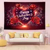 Nuevo Tapiz Colgante para el Día de San Valentín Tapiz Colgante con Estampado Digital de Amor para el Día de San Valentín Decoración de Fiesta Decoración de Pared