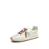 Couro de vaca~Padrão de espiga de trigo Sapatos de treino alemães sapatos femininos 2026 outono nova moda sapatos casuais esportivos para o dia a dia sapatos femininos
