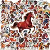 Pegatinas de Caballo Galopante de Nuevo Estilo Transfronterizas de 56 Piezas Decoración Creativa de Caballo Corriendo para Año Nuevo Pegatinas de Material del Año del Caballo