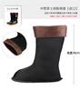 Sapatos de Chuva de Veludo Quente de Inverno para Homens e Mulheres com Forro de Algodão Tampa à Prova de Frio Acessórios para Galochas Baixas, Médias e Altas Forro de Sapatos de Água de Algodão