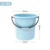 Cubo de almacenamiento de agua para el hogar, cubo grande de plástico engrosado, cubo redondo grande portátil para dormitorio de estudiantes con cubo de ropa resistente a caídas, lavabo