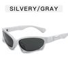 Gafas de Sol Deportivas Estilo Tecnológico Y2K para Mujer, Gafas con Forma para Montar al Aire Libre, Gafas de Montañismo de Marco Grande Populares en Internet para Hombre