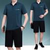 Trajes Casuais de Verão 2026 para Homens de Meia-Idade e Idosos, Roupa Esportiva de Verão, Camiseta de Verão com Gola Redonda e Manga Curta para Pais de Meia-Idade