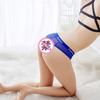 Cinturón con letras en inglés de moda, ropa interior japonesa sexy para mujer, malla transpirable, tentación, tanga sin costuras 5009