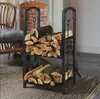 Soporte para quemar al aire libre herramienta para chimenea estante para leña estante para apilar leña estante organizador de almacenamiento estante de almacenamiento interior