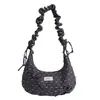 Bolso Rayado para Mujer, Nuevo Bolso de Hombro Estilo Ballet Primavera 2026, Gran Capacidad para Clase y Viajes Diarios, Bolso Cruzado Tipo Dumpling