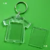 Llavero de Marco Redondo Transparente de Acrílico Etiqueta Vacía para Foto Colgante de Atracción Turística Pequeño Regalo Logo
