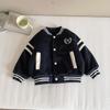 Nausicaä del Valle del Viento 2025 Invierno Nueva Ropa Infantil Estilo Coreano Viento de Academia Chaqueta Gruesa Chaqueta de Béisbol Acolchada para Niños