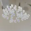 Nuevos Pendientes de Tachuela DIY de Zirconia Brillante con Forma de Medusa de Agua de Colores, Tendencia en Xiaohongshu